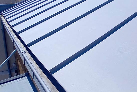 Photo d'une toiture en zinc